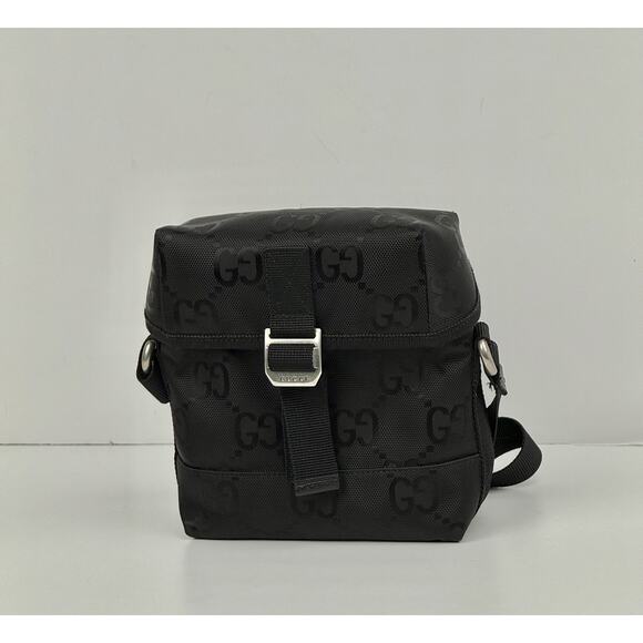 Gucci Econyl Nylon Monogram Off The Grid Messenger Bag Black - Picture 8 of 8